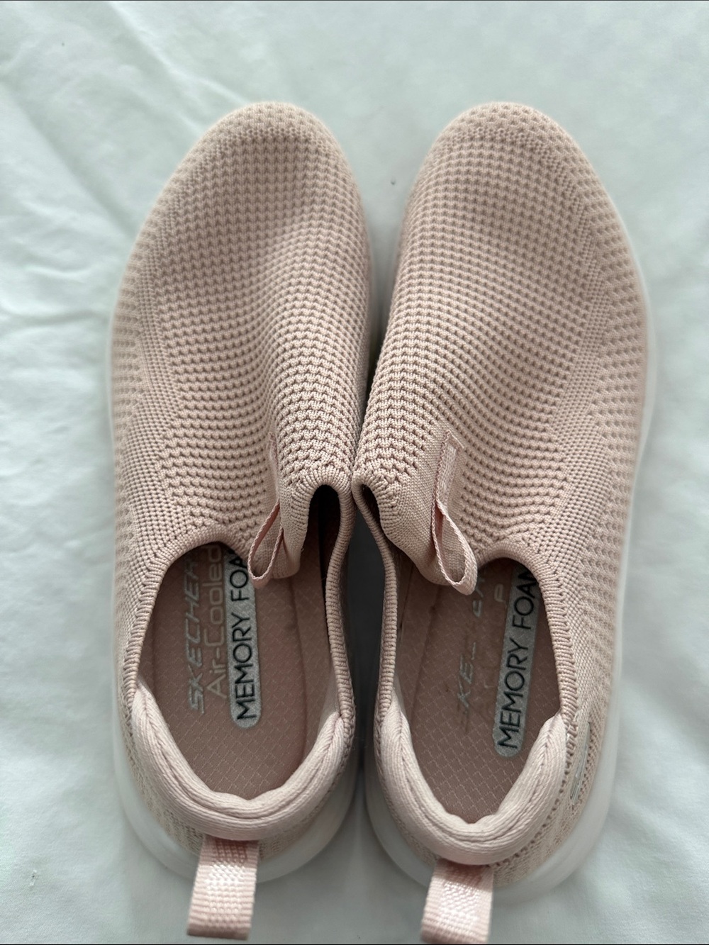 Skechers Women’s Slip-On Knit Sneakers - Light Pink
